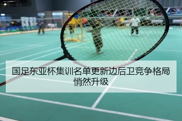 国足东亚杯集训名单更新边后卫竞争格局悄然升级